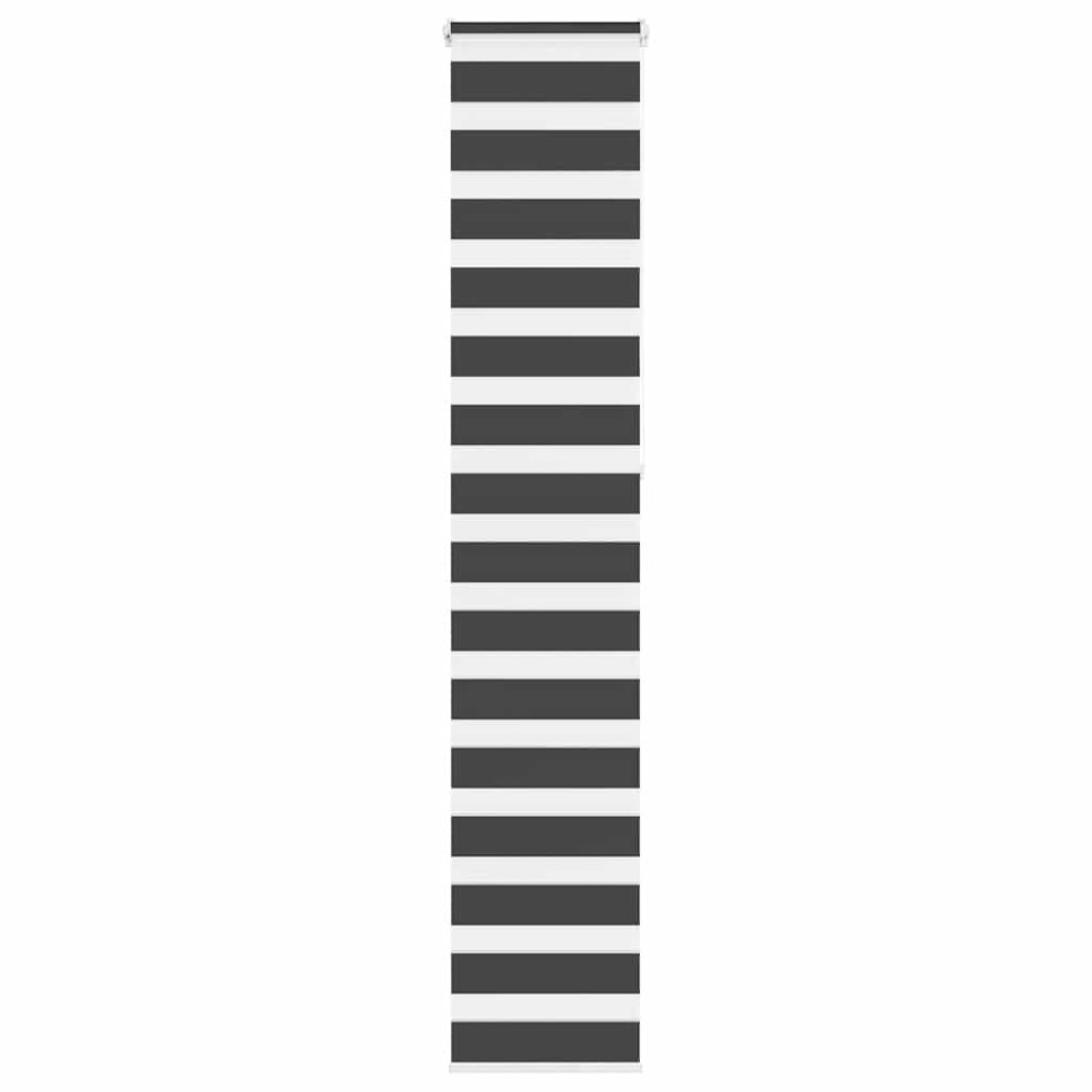 vidaXL Jaluzea tip zebra neagră lățime țesătură 35,9 cm poliester