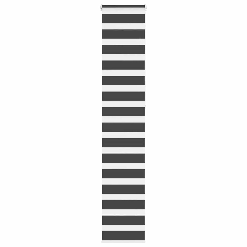 vidaXL Jaluzea tip zebra neagră lățime țesătură 40,9 cm poliester