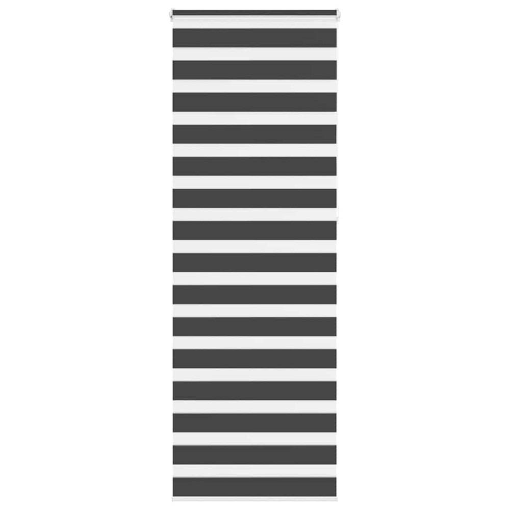 vidaXL Jaluzea tip zebra neagră lățime țesătură 70,9 cm poliester