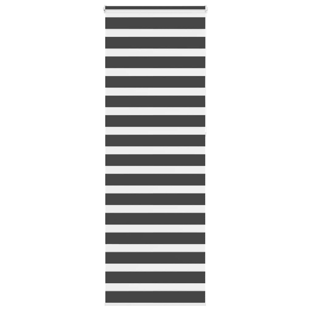 vidaXL Jaluzea tip zebra neagră lățime țesătură 80,9 cm poliester