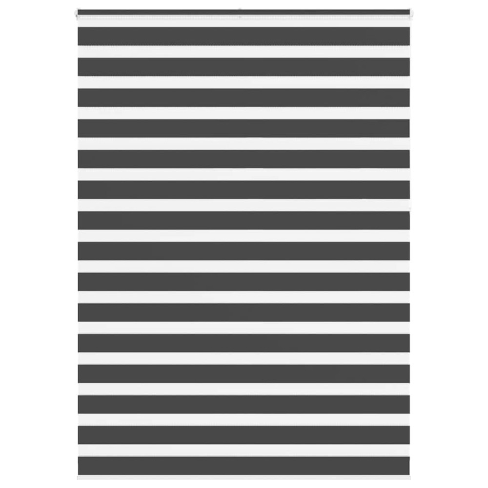 vidaXL Jaluzea tip zebra neagră lățime țesătură 150,9 cm poliester
