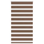 vidaXL Jaluzea tip zebra maro lățime țesătură 75,9 cm poliester