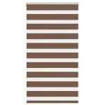 vidaXL Jaluzea tip zebra maro lățime țesătură 85,9 cm poliester