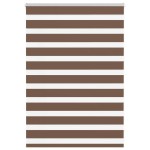 vidaXL Jaluzea tip zebra maro lățime țesătură 90,9 cm poliester