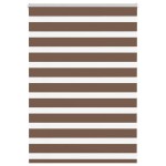 vidaXL Jaluzea tip zebra maro lățime țesătură 110,9 cm poliester vidaXL Jaluzea tip zebra maro lățime țesătură 110,9 cm poliester