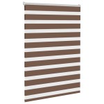 vidaXL Jaluzea tip zebra maro lățime țesătură 110,9 cm poliester vidaXL Jaluzea tip zebra maro lățime țesătură 110,9 cm poliester
