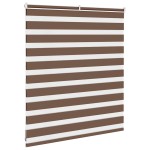 vidaXL Jaluzea tip zebra maro lățime țesătură 120,9 cm poliester vidaXL Jaluzea tip zebra maro lățime țesătură 120,9 cm poliester