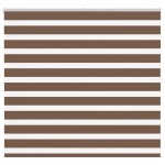 vidaXL Jaluzea tip zebra maro lățime țesătură 150,9 cm poliester