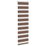 vidaXL Jaluzea tip zebra maro lățime țesătură 35,9 cm poliester