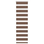 vidaXL Jaluzea tip zebra maro lățime țesătură 45,9 cm poliester