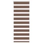 vidaXL Jaluzea tip zebra maro lățime țesătură 50,9 cm poliester