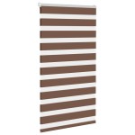 vidaXL Jaluzea tip zebra maro lățime țesătură 70,9 cm poliester