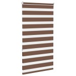 vidaXL Jaluzea tip zebra maro lățime țesătură 70,9 cm poliester
