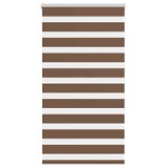 vidaXL Jaluzea tip zebra maro lățime țesătură 75,9 cm poliester