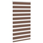 vidaXL Jaluzea tip zebra maro lățime țesătură 75,9 cm poliester