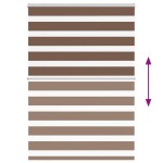 vidaXL Jaluzea tip zebra maro lățime țesătură 100,9 cm poliester vidaXL Jaluzea tip zebra maro lățime țesătură 100,9 cm poliester
