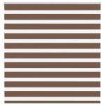 vidaXL Jaluzea tip zebra maro lățime țesătură 145,9 cm poliester