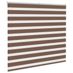 vidaXL Jaluzea tip zebra maro lățime țesătură 160,9 cm poliester
