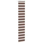 vidaXL Jaluzea tip zebra maro lățime țesătură 45,9 cm poliester
