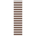 vidaXL Jaluzea tip zebra maro lățime țesătură 55,9 cm poliester