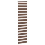 vidaXL Jaluzea tip zebra maro lățime țesătură 55,9 cm poliester