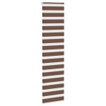 vidaXL Jaluzea tip zebra maro lățime țesătură 60,9 cm poliester