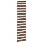 vidaXL Jaluzea tip zebra maro lățime țesătură 60,9 cm poliester