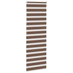 vidaXL Jaluzea tip zebra maro lățime țesătură 65,9 cm poliester