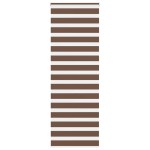 vidaXL Jaluzea tip zebra maro lățime țesătură 80,9 cm poliester