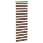 vidaXL Jaluzea tip zebra maro lățime țesătură 80,9 cm poliester