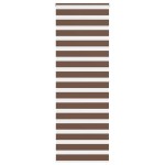 vidaXL Jaluzea tip zebra maro lățime țesătură 85,9 cm poliester