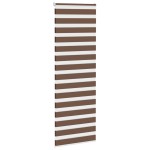 vidaXL Jaluzea tip zebra maro lățime țesătură 85,9 cm poliester