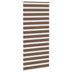 vidaXL Jaluzea tip zebra maro lățime țesătură 105,9 cm poliester vidaXL Jaluzea tip zebra maro lățime țesătură 105,9 cm poliester
