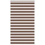 vidaXL Jaluzea tip zebra maro lățime țesătură 120,9 cm poliester