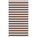 vidaXL Jaluzea tip zebra maro lățime țesătură 130,9 cm poliester