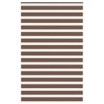 vidaXL Jaluzea tip zebra maro lățime țesătură 140,9 cm poliester