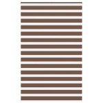 vidaXL Jaluzea tip zebra maro lățime țesătură 145,9 cm poliester
