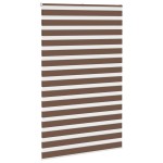 vidaXL Jaluzea tip zebra maro lățime țesătură 145,9 cm poliester