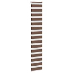 vidaXL Jaluzea tip zebra maro lățime țesătură 45,9 cm poliester