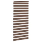 vidaXL Jaluzea tip zebra maro lățime țesătură 110,9 cm poliester vidaXL Jaluzea tip zebra maro lățime țesătură 110,9 cm poliester