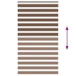 vidaXL Jaluzea tip zebra maro lățime țesătură 120,9 cm poliester vidaXL Jaluzea tip zebra maro lățime țesătură 120,9 cm poliester