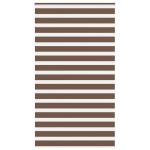 vidaXL Jaluzea tip zebra maro lățime țesătură 125,9 cm poliester