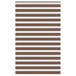 vidaXL Jaluzea tip zebra maro lățime țesătură 140,9 cm poliester