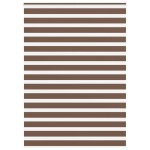 vidaXL Jaluzea tip zebra maro lățime țesătură 150,9 cm poliester