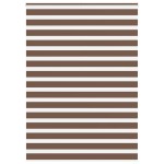 vidaXL Jaluzea tip zebra maro lățime țesătură 160,9 cm poliester