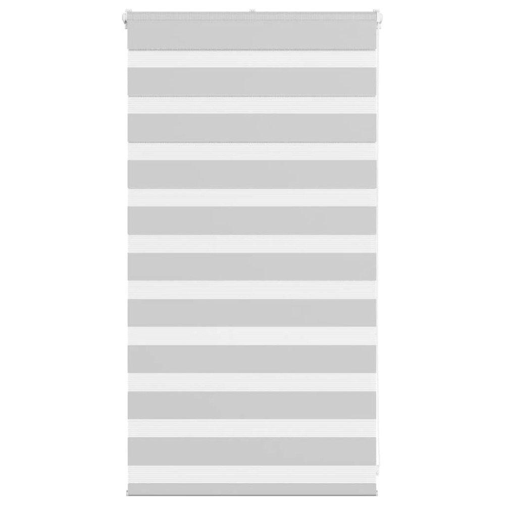 vidaXL Jaluzea tip zebra gri deschis lățime țesătură 75,9 cm poliester