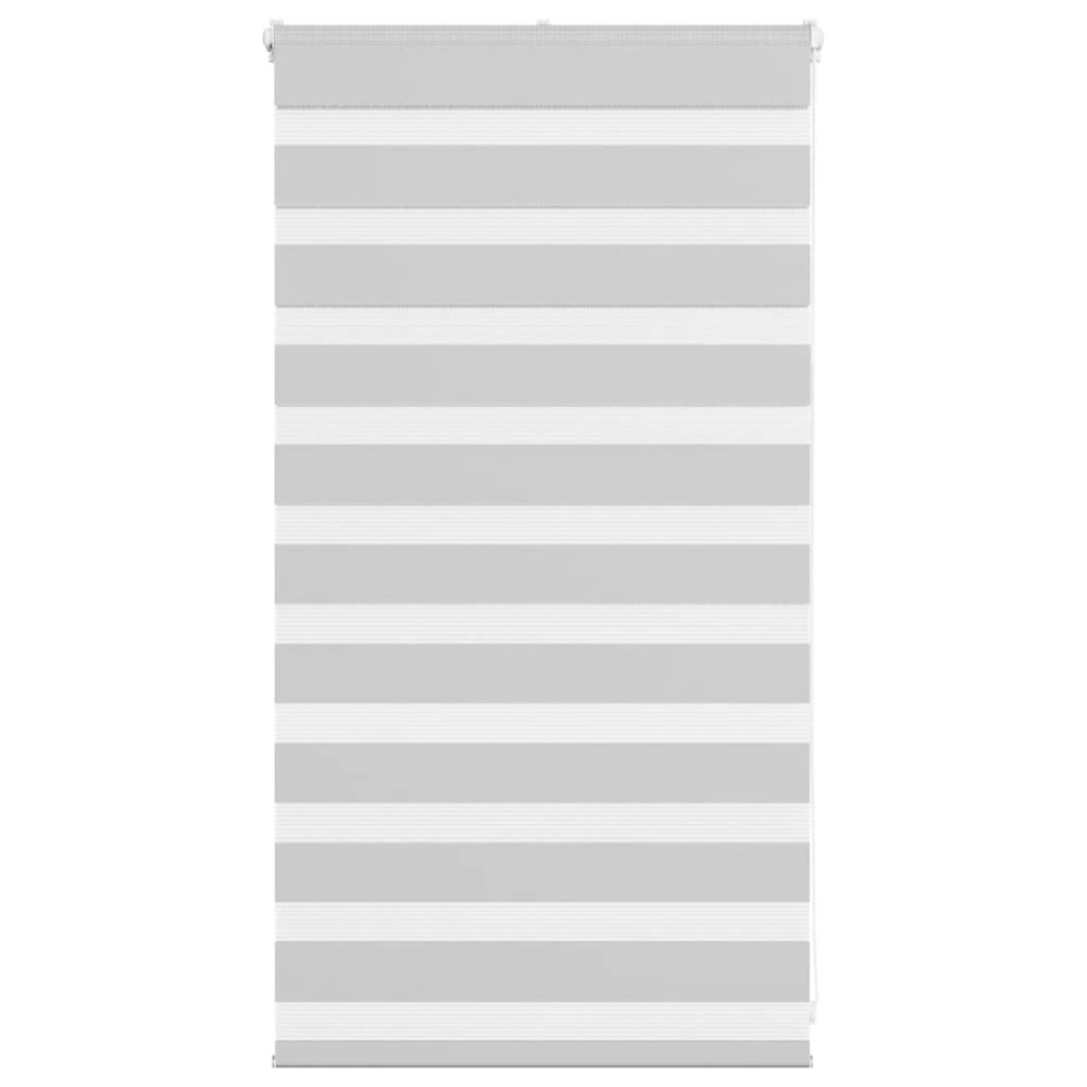 vidaXL Jaluzea tip zebra gri deschis lățime țesătură 80,9 cm poliester