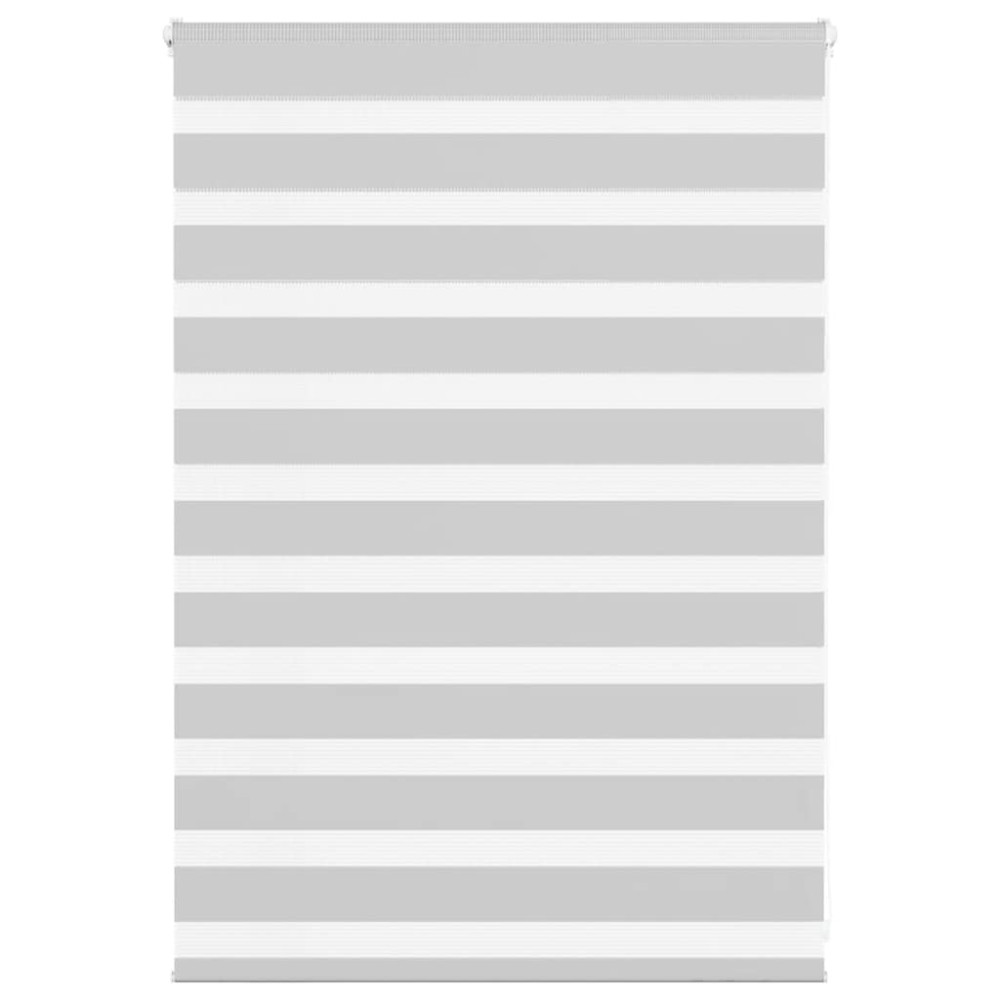 vidaXL Jaluzea tip zebra gri deschis lățime țesătură 110,9cm poliester