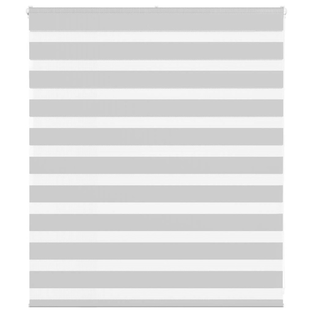vidaXL Jaluzea tip zebra gri deschis lățime țesătură 115,9cm poliester