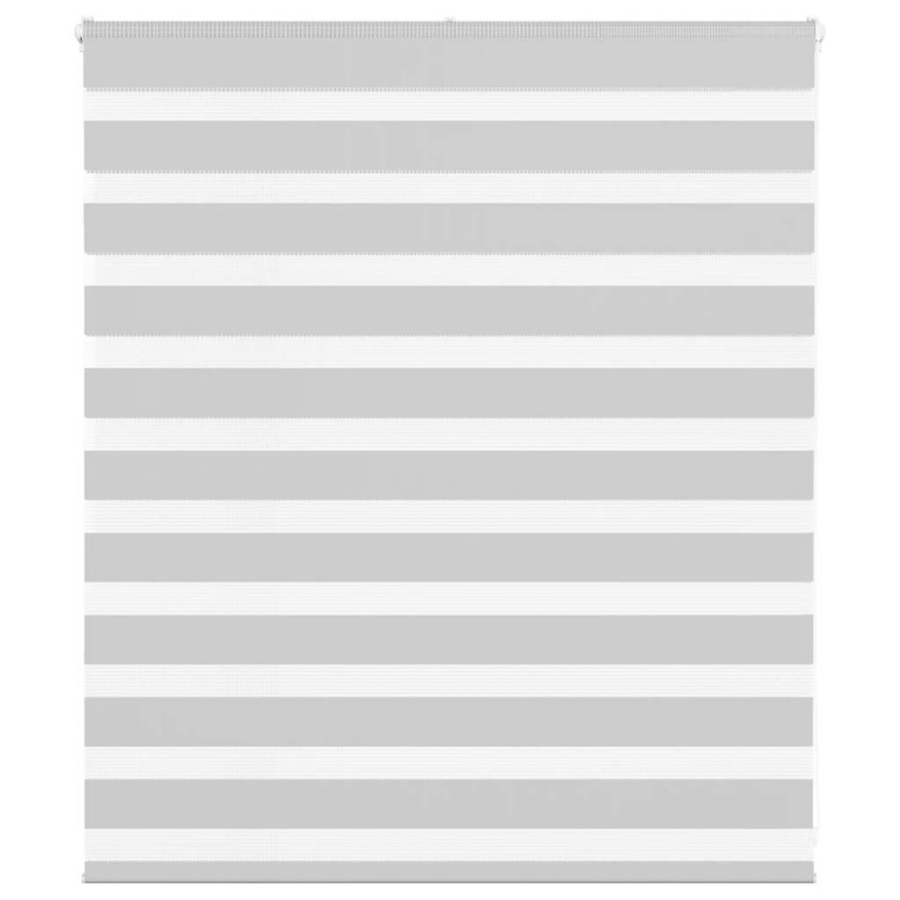 vidaXL Jaluzea tip zebra gri deschis lățime țesătură 120,9cm poliester